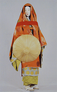 つぼ装束に袿をかづいた旅姿 ・鎌倉時代・武装の伸展 日本服飾史 資料