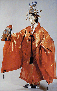 能楽」羽衣シテ天人 ・室町時代・武装の伸展 日本服飾史 資料・風俗