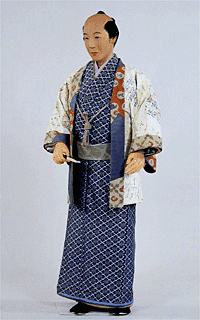 紙子羽織を着た町人 ・江戸時代・小袖の完成 日本服飾史 資料・風俗
